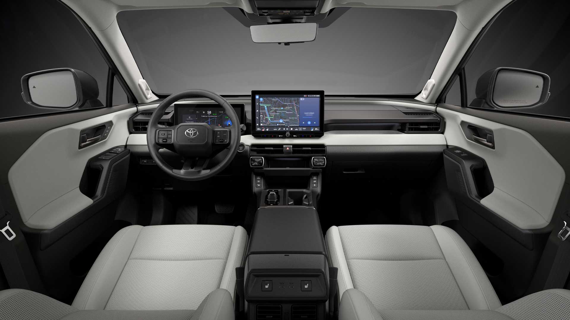 2026-Toyota-RAV4-Hybrid-Interior Showing 2026 Toyota RAV4 Hybrid Interior wide view