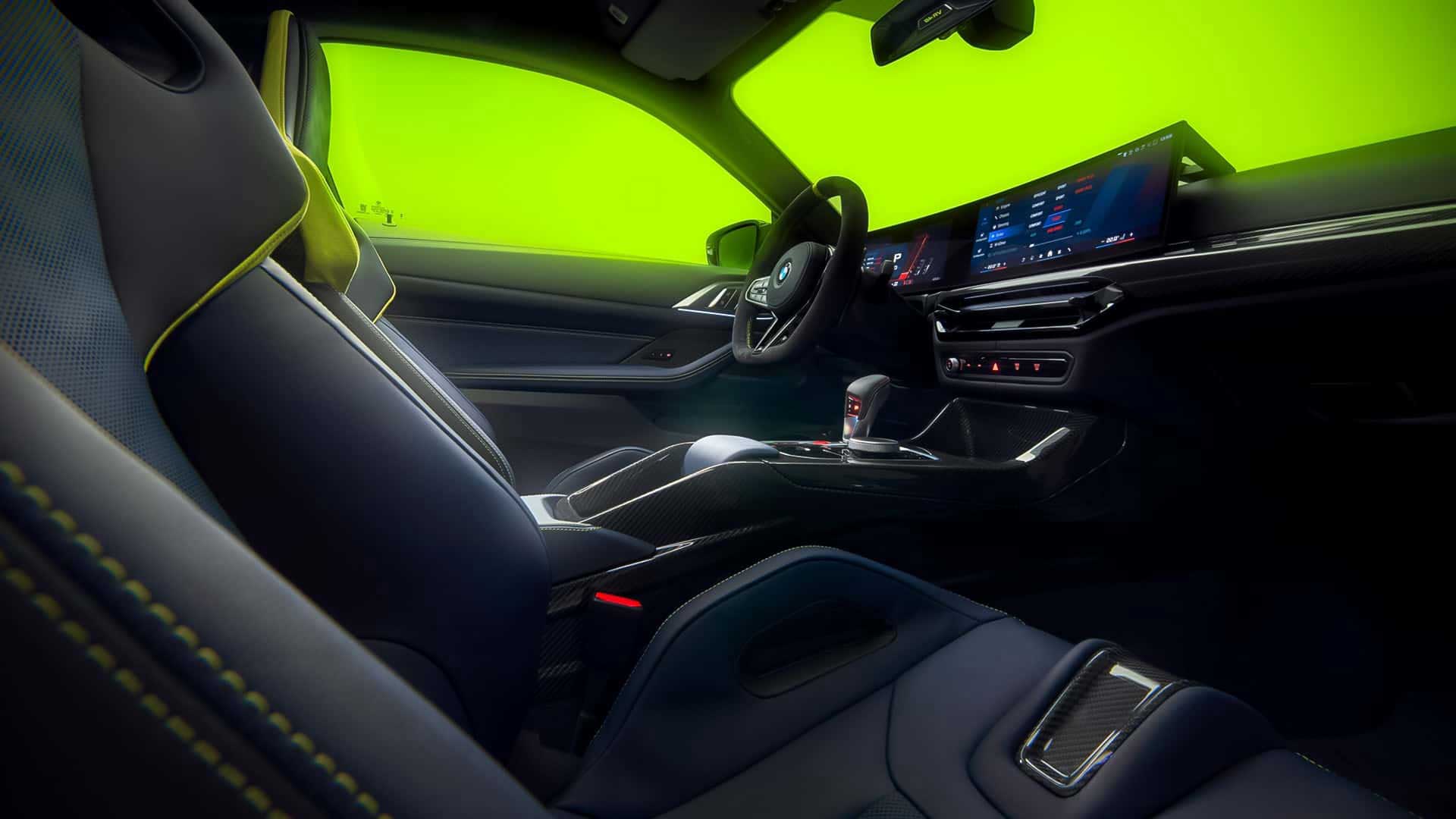 2025 BMW M4 CS VR46 Edition Interior 2025 BMW M4 CS VR46 Edition Interior passenger view