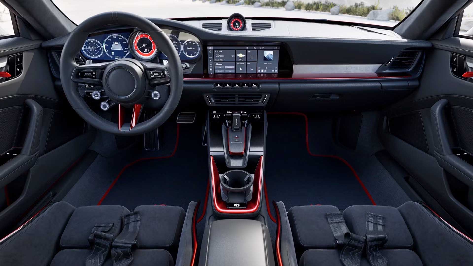 RML P39 Interior View Entire Center Console
